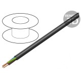 Cablu Electric Rotund 3G0,75mm2 100m Negru