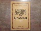 Simon Florea Marian Legende istorice din Bucovina, 1981