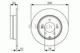 Disc frana HYUNDAI ix35 (LM, EL, ELH) (2009 - 2016) BOSCH 0 986 479 A45