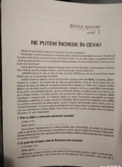 STUDII BIBLICE &amp;quot;BIBLIA SPUNE&amp;quot; foto