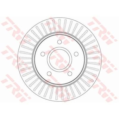 Set discuri frana fata TRW, Chrysler Grand Voyager V (Rt), 10.2007-; Dodge Journey, 06.2008-; Fiat Freemont (345 ), 08.2011-, Fata; puntea fata foto