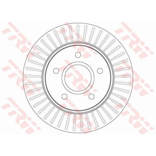 Set discuri frana fata TRW, Chrysler Grand Voyager V (Rt), 10.2007-; Dodge Journey, 06.2008-; Fiat Freemont (345 ), 08.2011-, Fata; puntea fata
