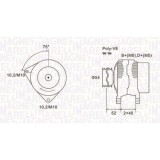 Alternator Citroen Berlingo / Berlingo First, C5 I, Evasion MPV, Jumpy I, Xsara, Xsara Picasso; Fiat Scudo; Peugeot 206, 306, Expert, Partner, 1.1, 1