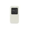 Husa Flip Carte S-View Albă pentru iPhone 4/4S - Etui Premium, Protectie Completa