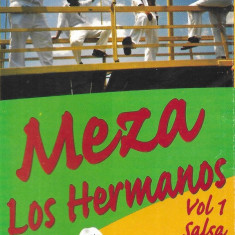 Caseta Meza Los Hermanos ‎– Vol 1 - Salsa, originala, holograma