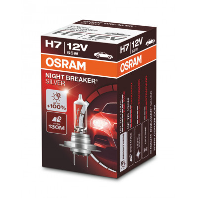 Bec Halogen H7 Osram Night Breaker Silver, 55W foto