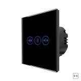 Cumpara ieftin Intrerupator touch pentru draperie din sticla, negru, Luxion