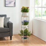 Suport plante Altena metal 94,5x27x27cm bej [en.casa] HausGarden Leisure, [en.casa]