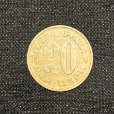 Moneda 20 para 1976 Iugoslavia