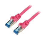 Patch cord S/FTP Cat 6a 1m cu RJ45, dublu ecranat, Goobay