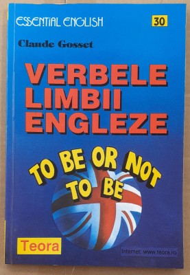 (C523) CLAUDE GOSSET - VERBELE LIMBII ENGLEZE foto