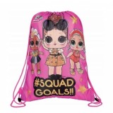 Rucsac cu snur pentru copii St. Majewski LOL, 32x42 cm