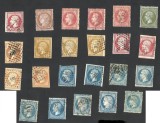 LOT TIMBRIE FRANTA -- NAPOLEON &amp; CERES inainte de 1900, Regi, Stampilat
