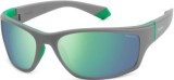 Ochelari de Soare POLAROID PLD 2135/S CLP/C3, 65mm, Gri-Verde