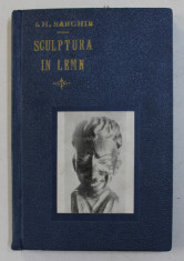 SCULPTURA IN LEMN - IOAN H.SARGHIE, BUCURESTI, 1943, DEDICATIA AUTORULUI foto