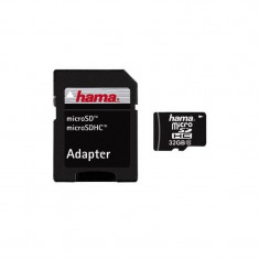 Card Hama Micro SDHC 32GB cu adaptor SD pentru mobil foto