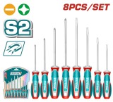 TOTAL - SET SURUBELNITE 8 PIESE SL SI PH PowerTool TopQuality