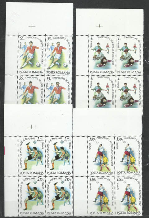 TSV$ - 1981 LP 1046 C.M. DE FOTBAL - SPANIA BLOC X 4 MNH/** LUX