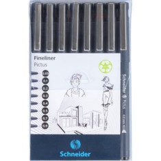 Set Liner pentru desen tehnic Schneider Pictus, v&acirc;rf fetru