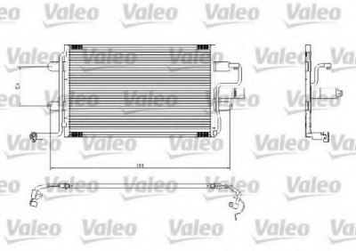 Condensator / Radiator aer conditionat VW GOLF IV (1J1) (1997 - 2005) VALEO 817244 foto