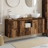 Cumpara ieftin Set dulap baie suspendat 3 buc. Lemn vechi 129 x 35 x 80 cm