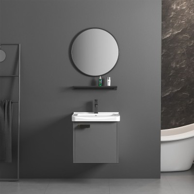 Set mobilier de baie cu lavoar Molly 40cm Grey foto