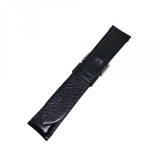 Curea de ceas din Piele Naturala - Culoare Neagra si Textura Lucioasa - 22mm - GR3873, Time Veranda