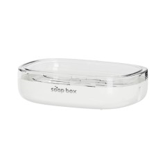 Savoniera, flippy, pentru blat, pet, scurgere optima, alb