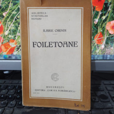 Ilarie Chendi, Foiletoane, editura Cartea Românească, București 1925, 107