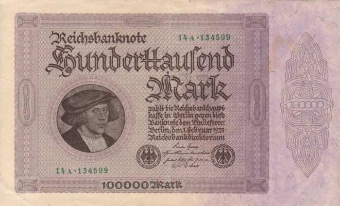 GERMANIA 100.000 marci 1923 XF!!!