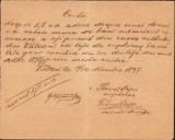 A2550N Chitanță olografă salariu cuptoraș Vălcani Timiș 1897