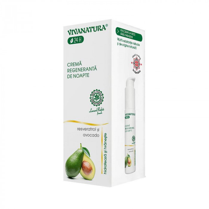 Crema Naturala Regeneranta de Noapte 45 mililitri Viva Natura