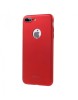 Husa iPhone 7 Plus Ipaky Protectie Completa, Anti-Zgarieturi, Plastic, Rosu