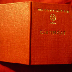 Legitimatie - Brevet pt Insigna Evidentiat in munca Medico- Sanitara -1976