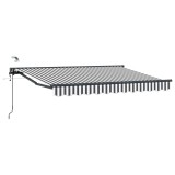 vidaXL Cort electric retractabil Antracit și Alb 3,5 x 2 m 3421510