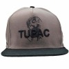 Șapcă Rapper MBrands Gri 2PAC Thug Life, Cozoroc Drept, Bumbac, Ajustabilă S-XL