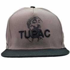 Sapca rapper MBrands, cozoroc drept, model 2PAC, gri, thug life