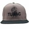 Sapca rapper MBrands, cozoroc drept, model 2PAC, gri, thug life