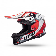 MBS Casca motocross/enduro Ufo Intrepid, rosu/alb mat, marimea L, Cod Produs: HE154L