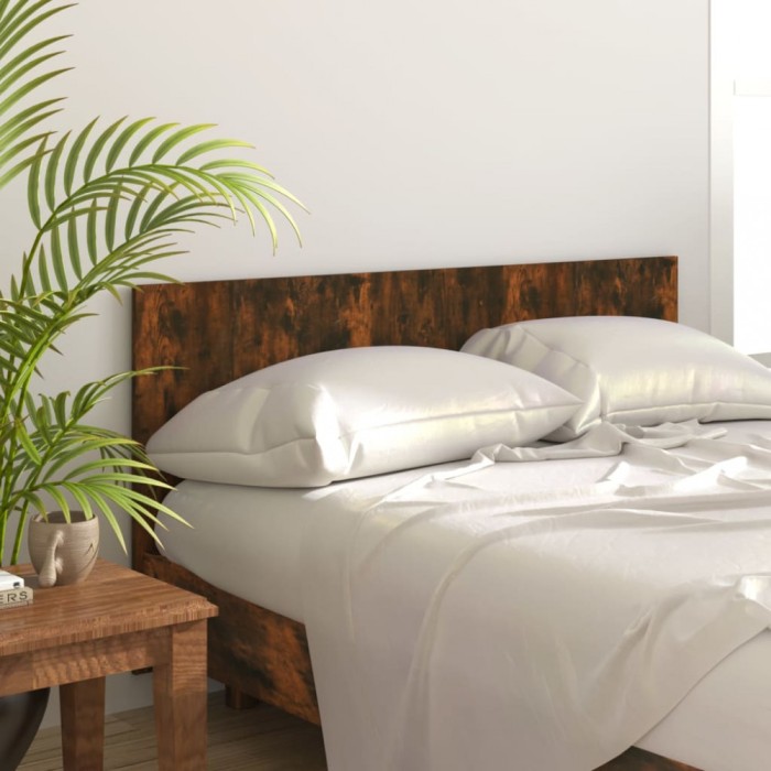 Gossi tablie de pat, stejar afumat, 160x1,5x80 cm, lemn compozit