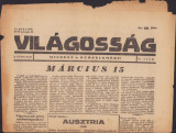 Z230 Ziar Vilagossag 15 martie 1945 Cluj