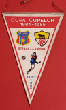 Fanion meci fotbal STEAUA BUCURESTI - AS ROMA (03.10.1984)
