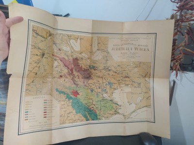 Harta Geologică și Minieră a Județului Tulcea, de Radu Pascu, Inginer Șef de Mine, 1904, 103 foto