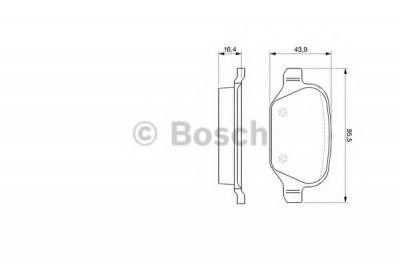 Set placute frana,frana disc LANCIA LYBRA SW (839BX) (1999 - 2005) BOSCH 0 986 424 553 foto