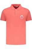 Cumpara ieftin Trussardi Tricou polo barbati, cu imprimeu grafic, Regular fit, Roz, S
