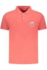 Trussardi Tricou polo barbati, cu imprimeu grafic, Regular fit, Roz (Marime: S) foto