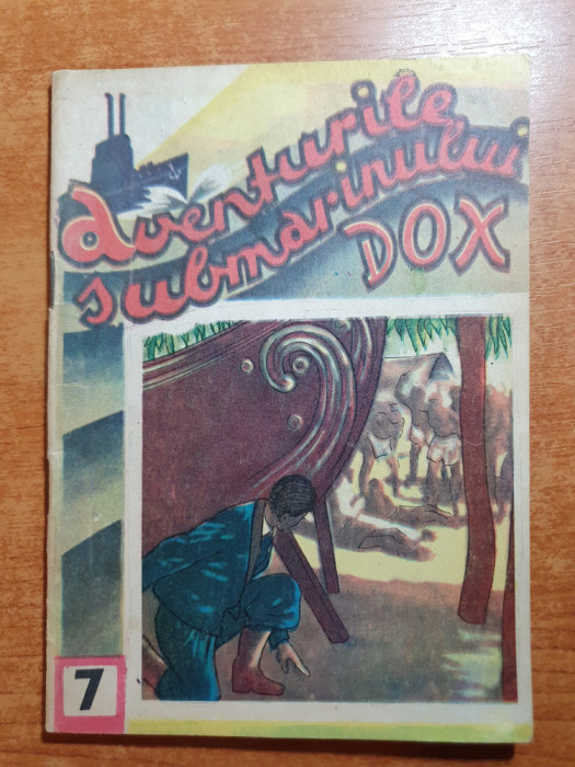 carte pentru copii anii &#039;90 -aventurile submarinului dox,nr 7