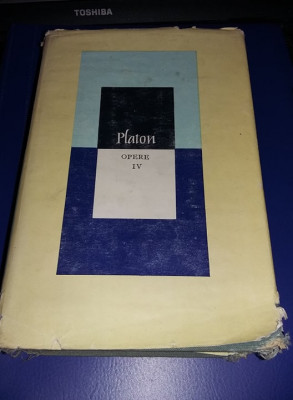 PLATON-OPERE volumul 4 (IV)-Editura Stiintifica,1983,interior stare FB,T.GRATUIT foto