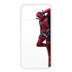 Husa iPhone 13 Silicon Transparenta Model Deadpool Stretched foto