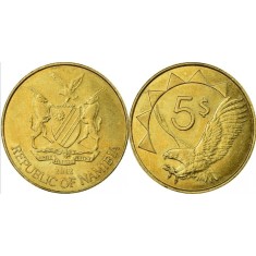 Namibia 2012 - 5 dollars, circulata
